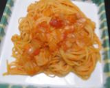 トマトソースパスタ・スナックエンドウのせ作り方14写真