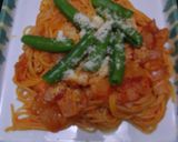 トマトソースパスタ・スナックエンドウのせ作り方16写真