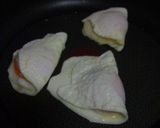 卵の半月焼き作り方2写真