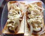 パイナップル×残りカレーのトースト作り方4写真