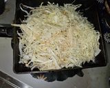キャベツともやしのもちもち卵焼き作り方3写真