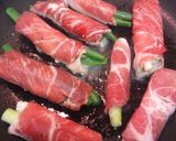 くるみ味噌で戴く☆野菜の肉巻き作り方3写真