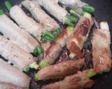 くるみ味噌で戴く☆野菜の肉巻き作り方4写真