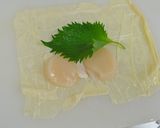 瀬田亭料理教室　帆立と大葉の生湯葉煮作り方1写真
