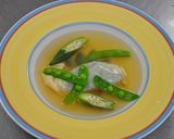 瀬田亭料理教室　帆立と大葉の生湯葉煮作り方7写真