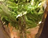 水菜とパセリのグリーンスムージー作り方2写真