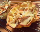 餃子の皮カップで　ごぼうじゃこチーズ焼き作り方6写真