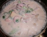 イカとお野菜のクリーム煮★作り方15写真