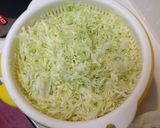 たっぷりキャベツちょっぴりお肉の生春巻き作り方1写真