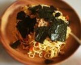 カフェメニュー♥簡単納豆しめじ和風パスタ作り方4写真