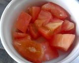 ♪カマン+トマトの甘ーいおつまみ♪作り方1写真