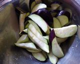 茄子とトマトと椎茸の辛子酢味噌和え作り方3写真