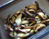 茄子とトマトと椎茸の辛子酢味噌和え作り方5写真
