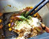 茄子と椎茸の海苔チーズ胡麻和え作り方4写真