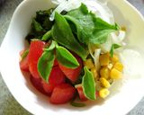 アイスプラントとトマトのこんにゃく冷麺作り方4写真