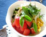 アイスプラントとトマトのこんにゃく冷麺作り方5写真