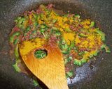 ゴーヤとコンビーフの和風カレー風味丼♪作り方4写真