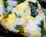 ＊わかめ＆鮭のおにぎり＊作り方3写真