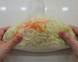 マヨネーズとお酢で作るコールスローサラダ作り方5写真
