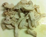 新玉ねぎと鶏肉の簡単サラダ☆作り方1写真