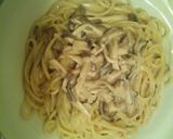 簡単キノコのクリームパスタ作り方7写真