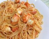 フレッシュトマトとエビのパスタ作り方8写真