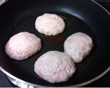 生姜鶏バーグ えのき&野菜あんかけ作り方4写真