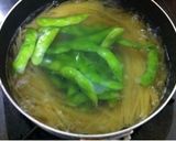 枝豆とウインナーとトマトのペペロンチーノ作り方1写真