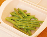 ルクエdeいんげんとしめじの醤油煮作り方1写真