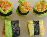 きんぴらごぼうの春キャベツ巻き作り方6写真