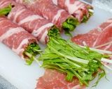 豚肉と水菜のはりはり巻き。作り方2写真