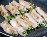 豚肉と水菜のはりはり巻き。作り方3写真