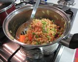 豆と野菜とチキンのトマトカレー作り方4写真