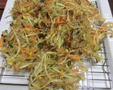 豆もやしとジャコのかき揚げ～驚きの旨さ♪作り方5写真