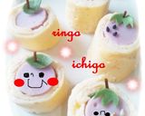 キャラ弁おかず＊卵焼きdeいちご♡りんご作り方4写真