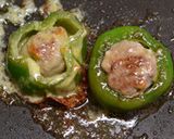 パクパク♪一口ピーマン肉詰め+チーズ作り方15写真
