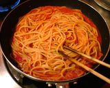 ふわふわ玉子のトマトソースパスタ作り方4写真