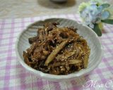 糸こんにゃく牛肉入りのきんぴら作り方6写真
