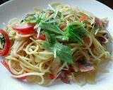超簡単♪ベーコンと水菜の和風春パスタ作り方6写真