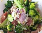 鶏肉とブロッコリーのネギ塩炒め作り方1写真