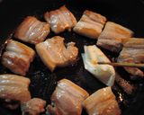 ♪豚バラ焼き♡ 粒マス＋ ケチャ味♪作り方2写真