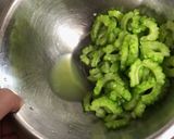 🍳ゴーヤとちくわのカリカリガーリックパン粉炒め作り方2写真