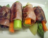 男の料理 超簡単なアスパラのベーコン巻き作り方7写真
