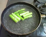 男の料理 超簡単なアスパラのベーコン巻き作り方4写真
