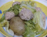 春キャベツと新じゃがのつくねじゃが✿作り方7写真
