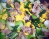 豚バラ肉とチンゲン菜と卵の焼肉のタレ炒め作り方4写真