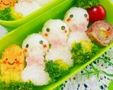 キャラ弁☆簡単可愛いてるてる坊主おにぎり作り方2写真