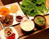 サンチュでカルビ（焼肉）＆野菜巻き♪作り方6写真