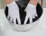 しそ漬け梅干し作りに「もみじそ」作り方2写真