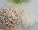 野菜たっぷり！和風レタスチャーハン☆作り方1写真